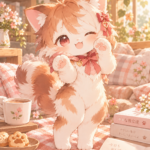 おしゃれな茶白猫アカネ